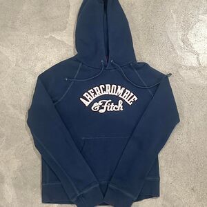 Abercrombie-fitch Women's Navy and Blue Hoodie